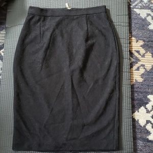 Jennifer Lopez Black Lace Business Pencil Skirt